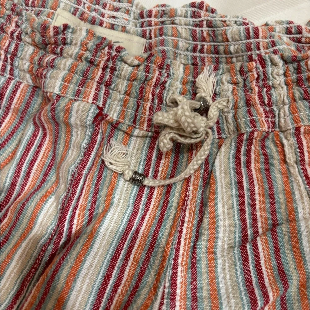 Striped Colorful Drawstring Beach Coverup Beach Shorts